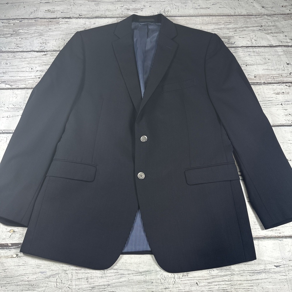 Calvin Klien sports jacket 40R Black RN69456 2 button double vented